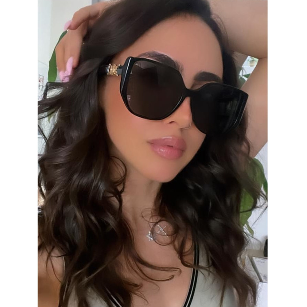 NEW Versace VE4449-D Oversized Sunglasses in Black